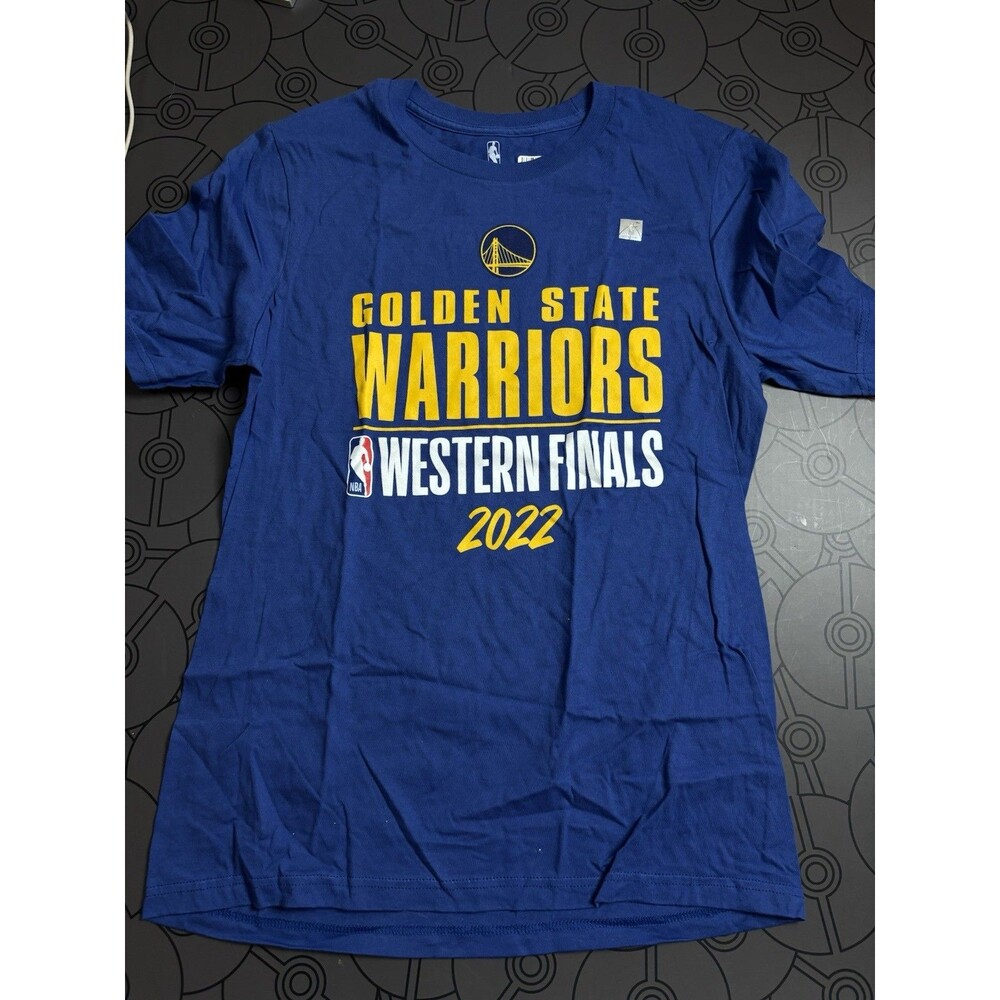 NBA Golden State Warriors Shirt 2022 Western Finals Blue XL New Basketball